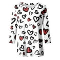 thumbnail image 3 of Tiweut Valentine Sweater for Women Valentines Sweatshirts Heart Graphic Sweaters Womens Cute Plus Size Valentine's Dress,A-Multicolour,L, 3 of 3