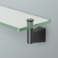thumbnail image 2 of Gatco 4716MX Bleu Vanity Glass Shelf, Matte Black, 2 of 4