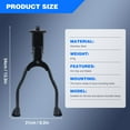 thumbnail image 5 of Heavy-Duty Bike Kickstand for 26-28" Bikes - Adjustable Universal Double Leg Stand for Mountain/Road/City Bikes - Non-Slip Rubber Pads, Sturdy Iron (Black), 5 of 9