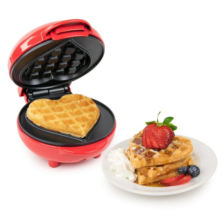 VEVOR Waffle Cone Heart-Shaped 25 PCS Waffle Makers 850W Silver Mini Dutch  Pancake Maker 11.8 in. x 12.6 in. x 7.1 in. HFBJ25KXXXSB00001V1 - The Home  Depot