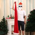 thumbnail image 4 of Farfi Christmas Santa Hat Ultra Long Plush Ball Decor Thick Keep Warm Anti-slip Red Festive New Year Party Cosplay Photo Porp Holiday Headwear (Type B), 4 of 13