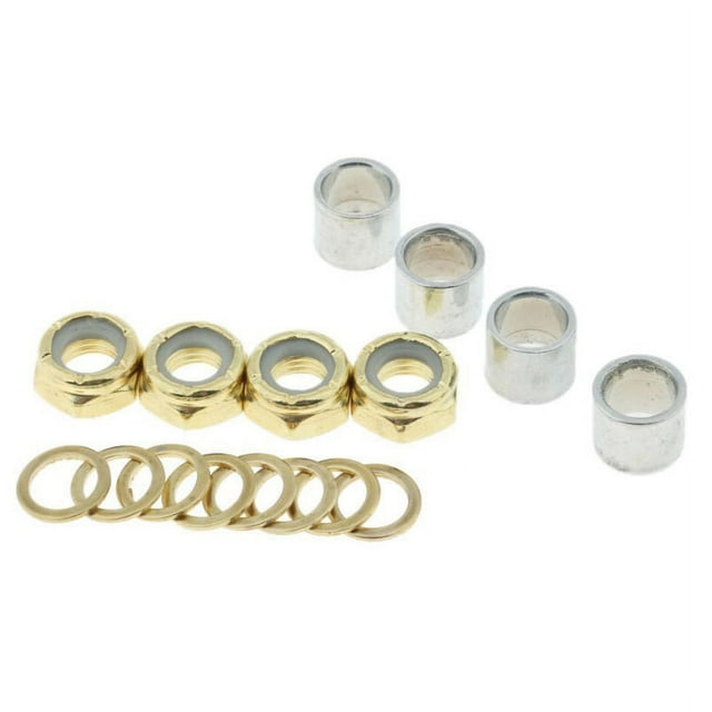 Bgsha Skateboard Bearing Spacers Washers Nuts Speed Kit Longboard Repair Rebuild