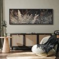 thumbnail image 4 of Large Framed Canvas Print Elegant Dark Botanical Art Canvas – Vintage Wild Grass and Foliage Painting Wall Art Decorative Ready to Hang Painting for Living room Bedroom - 60"x20" Black Frame, 4 of 9