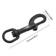 thumbnail image 4 of Gancho de presión de perno de acero inoxidable, duradero, seguro para deportes subacuáticos (negro), 4 of 4