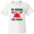 thumbnail image 3 of Inktastic Mamaw Loves Me Grandson Gift Youth T-Shirt, 3 of 5