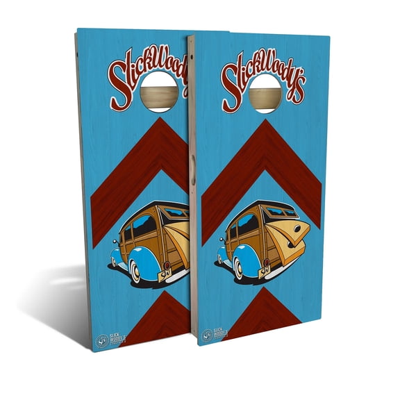 Skip's Garage | Wagon Arrow Cornhole Board Set | Includes Boards & Bags | Choose Your Size & Accessories