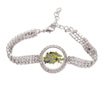 thumbnail image 1 of Hip-Hop Rock And Roll Bin Box Pattern Tennis Chain Anklet Bracelet Diamond Jewelry, 1 of 3