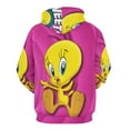 thumbnail image 5 of Looney Tunes Tweety Hoodie 3D Print Pullover Hooded Long Sleeve Sweatshirts Tops Blouse with Pocket for Mens Womens, 5 of 7