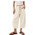 thumbnail image 3 of Breezora Women's Banana Shaped Loose Fit Sports Cropped Pants With Elastic Waist Casual Workout Trousers, 3 of 7