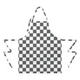 thumbnail image 2 of Gray and White Checkerboard Checkered Apron-Garden Aprons for Women with Pockets-Cotton Linen Waterproof Kitchen Cooking Gardening Aprons Adjustable for Kitchen,Cooking,BBQ and Salon 33x27 Inch, 2 of 4