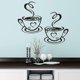 thumbnail image 3 of 10 piezas de pegatinas de pared extraíbles para tazas de café, calcomanías de vinilo para murales para cocina, restaurante, dos tazas, 3 of 5