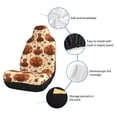 thumbnail image 6 of Car Seat Covers Are Protected From Dust And Spillage And Elastic Straps Are Easy To Install For Easy Car Suv Truck Delivery Colorful Turkey Pattern 2 Pcs, 6 of 8