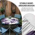 thumbnail image 2 of Purple Tulip Floral Round Tablecloth for 45-54 Inch Tables,Fitted Table Cover with Elastic Edge,Pastel Country White Wildflower Waterproof Outdoor Table Cloth Protector for Patio Garden Dinner Picnic, 2 of 9