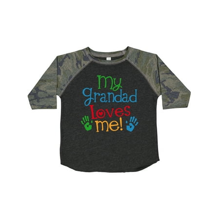 

Inktastic My Grandad Loves Me Outfit Gift Toddler Boy or Toddler Girl T-Shirt