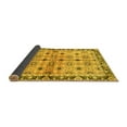 thumbnail image 2 of Ahgly Company Indoor Square Abstract Yellow Modern Area Rugs, 3' Square, 2 of 4