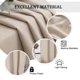thumbnail image 7 of OVZME Bethany 2 Panels Small Cafe Curtains 30 Inch Length, Faux Linen Textured Half Window Curtains for Kitchen Bathroom Farmhouse Country, Light Filtering Linen Short Curtains, Each 30"Wx30"L LINEN, 7 of 7