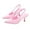 Pink, variant on KEGIRLOM Women's Fashionable Casual Solid Color Pointed Toe Open Back Style High Heels Shoes Pink 6.5