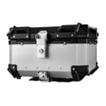 thumbnail image 1 of Riwcyla 65L Motorcycle Rear Trunk Aluminum Alloy Luggage Case Quick Release Motorbike Tail Storage Box Waterproof & Shock Absorption with 2 Keys Reflective Sticker, 1 of 6