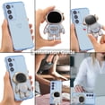 thumbnail image 6 of for Samsung Galaxy S23 Plus Case Cute 6D Astronaut Case with Stand Function Luxury Plating Case Cover Slim Fit Soft TPU Shockproof Bumper Protective Electroplated Case for Girls Boys,Blue, 6 of 12