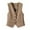 Brown, variant on GEWSEY Women's Formal Regular Fitted Business Dress Suits Button Down Vest Waistcoat (Brown, XXL)