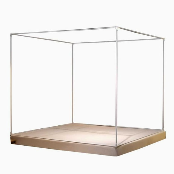 Canopy Frame Mosquito Net Bed Frame,Curtain Brackets,Bedroom Decoration Support 4 Corners Canopy Bed Frame Post Poles