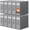 Gray, variant on Sheet Organizers and Storage,Closet Bed Sheet Organizer Under Bed Storage and Organization with Label Cards & Clear Window for Bedding Sheets,Duvet Covers,Blankets (6 ,Gray)