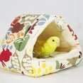 Warm Parrot Cage Tent Hammock Shed Cave Hut Birdcage Plush Bird Hanging