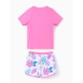thumbnail image 2 of Trajes de baño Disney Stitch para niñas, UPF 50+, color rosa, 7-8 años, 2 of 6