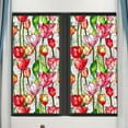 thumbnail image 2 of Rainbow Floral Static Cling Window Film Removable Decal For Glass Doors No Privacy Sticker with 5 Botanical Designs, 2 of 5