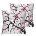 thumbnail image 2 of Nawypu  Throw Pillow Cover Japanese Cherry Asian Style Garden Tree Branch Flowers Blossom Beautiful Floral Decor Lumbar Pillow Case Cushion for Sofa Couch Bed,Set of 2, 2 of 6