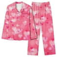 thumbnail image 7 of SGMVNU Pajamas for Women Set 2 Piece Cute Pajama Sets Button Down Long Sleeve Pjs Comfy Soft Lounge Cotton Sleepwear(Size L, Pink-e), 7 of 7