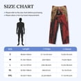 thumbnail image 4 of Picia Vintage Rose Scepter Skull Mens Soft Woven Cotton Elastic Waistband Sleep Pajama Pant Lounge Sleep Pant With Pockets And Drawstring-XX-Large, 4 of 9