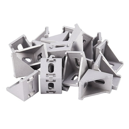 

20Pcs/ Lot 3030 Corner Brackets Fasten L Connector For 3030 Aluminum Corner Fittings Angle Decorative Accessories