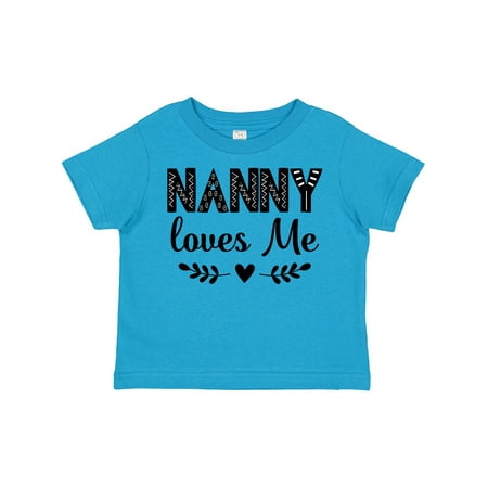 

Inktastic My Nanny Loves Me Grandchild Gift Toddler Boy or Toddler Girl T-Shirt