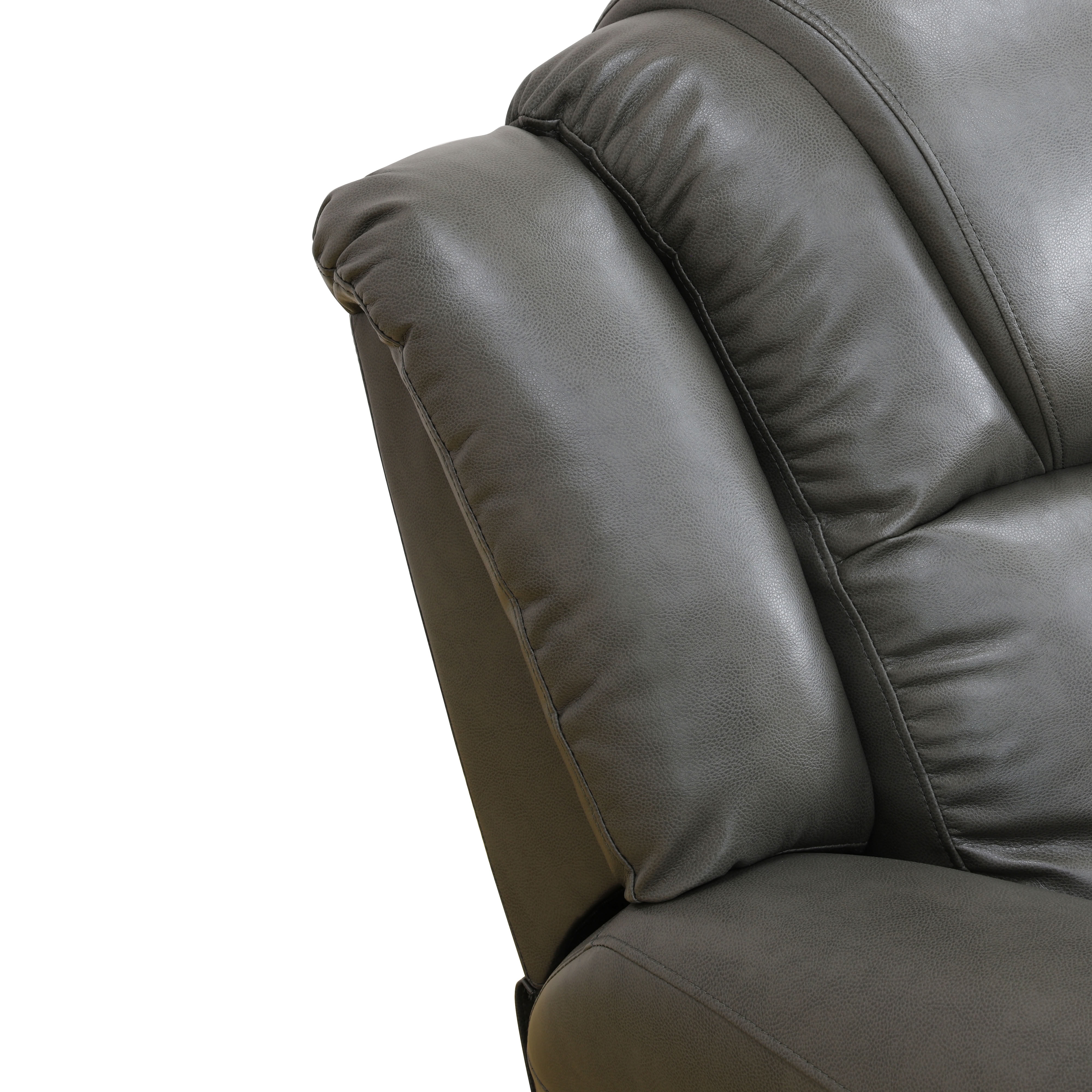 MAYEERTY 2-Seater Recliner Loveseat Sofa, Breathable Leather for Small Apartment Living Room