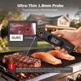 thumbnail image 4 of Inkbird Digital Instant Read Meat Thermometer with Dual-Screen, Food Thermometer with Foldable Probe, Waterproof, Black, 4 of 8