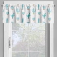 thumbnail image 2 of Ambesonne Plants Window Valance, Cactus Life Turquoise Hues, 54" X 12", Turquoise and Multicolor, 2 of 5