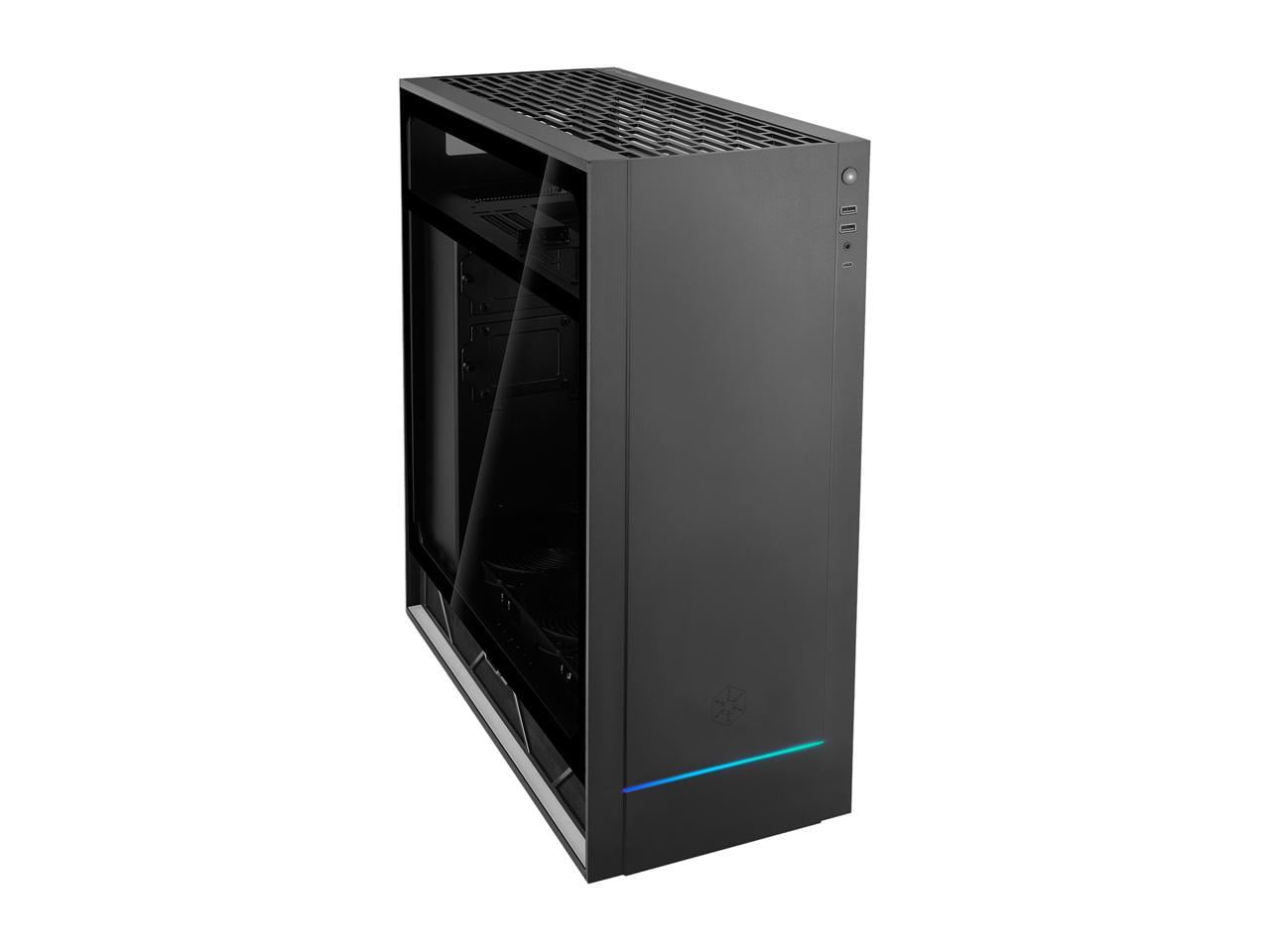 SilverStone ALTA F1 SST-ALF1B-G Black Aluminuml / Steel / Tempered Glass ATX Mid Tower Computer Case