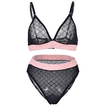 

Sngxgn Lingerie for Women 2022 Rabbit Plush Christmas Underwear Lace-up Lace Underwear Ladies Sleepwear Black L