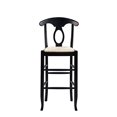 thumbnail image 1 of Boraam Napoleon Keyhole Rush Barstool, Black, 1 of 3