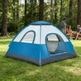 thumbnail image 4 of 3-4 Person Instant Pop-Up Camping Tent, Waterproof 210D Oxford Fabric – Lightweight Backpacking Tent for Hiking, Beach & Family Camping, 4 of 6