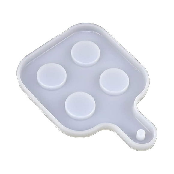 Dvkptbk Silicone Wine Glass Holder Shot Glass Serving Tray Resin Holes Wine Glass Home & Garden