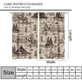 thumbnail image 3 of Vintage Western Cowboy Curtains Country Style Wild Desert Western Cowboy Riding and Cactus Pattern Printed Curtains Bedroom Living Room Blackout Curtains 55x63 Inch, 3 of 6