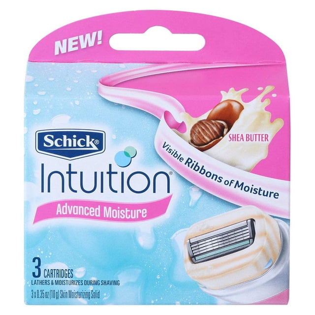 Cartuchos para rastrillo Schick Intuition Advanced Moisture, 3 piezas