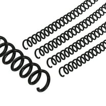 Uxcell 8mm(5/16") Plastic Spiral Binding Coils, 20 Pcs Binding Spirals 40 Sheet Capacity, Black