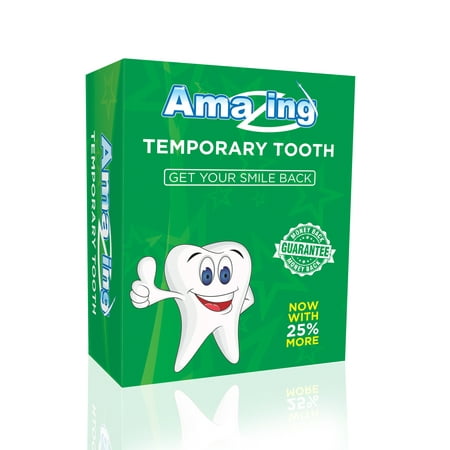 Amazing Temporary Missing Tooth Kit Replacement Temp Dental 25% more than (Best Temporary Tooth Filling Kit)