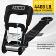 thumbnail image 2 of Augo Correas De Trinquete Resistentes Y Bucles Suaves - Paquete De 4 Correas De Trinquete Extra Fuertes De 1,5 Por 10 Con Cierres De Seguridad Con Gancho En S Y 4 Amarres De Bucle Suave - Resistencia, 2 of 5
