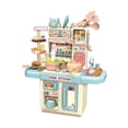 thumbnail image 4 of Juego de simulación de cocina, juguete de educación temprana, juguetes de aprendizaje de cocina, juguetes interactivos para niños pequeños, regalos de Azul Baoblaze juego de simulación de cocina, 4 of 8