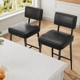 thumbnail image 6 of Studyset Counter Height Bar Stools Set of 2, ar Stools With Back, Wider Seat, 26'' Faux Leather Bar Stools, Modern Bar Chairs for Kitchen Island, Dining Room, 6 of 6