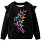 thumbnail image 4 of Vestido de verano para niña con estampado de flores de Pascua, manga corta, bolsillos con volantes y cuello redondo, top de poliéster, 4 of 5